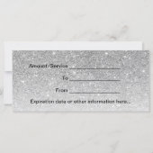 ギフト券 |ピンクリップモダンシルバーサロン (裏面)