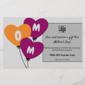 ギフト券 & ボーナス 母の日 プロモーション チラシ (正面)