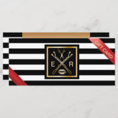 ギフト券 |モダン美しいストライプサロン (正面/裏面)