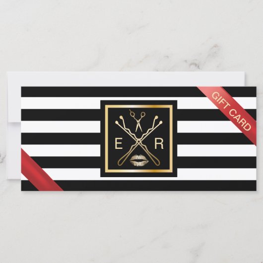 ギフト券 |モダン美しいストライプサロン (正面)