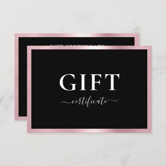 ギフト券 |モダン | | (正面/裏面)