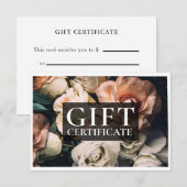 ギフト券 |モダン | |フローラ | (正面/裏面)