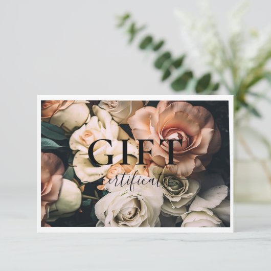 ギフト券 |モダン | |フローラ | (スタンド正面)