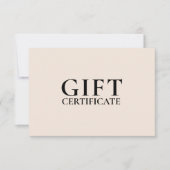 ギフト券 |モダン | | ミニマル| (正面)