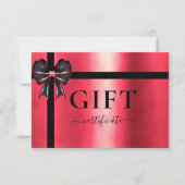 ギフト券 |モダン | |リボン (正面)