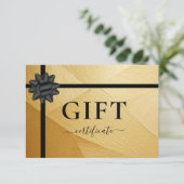 ギフト券 |リボン |金ゴールド (スタンド正面)