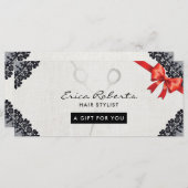 ギフト券 |ヴィンテージブラックレースヘアサロン (正面/裏面)
