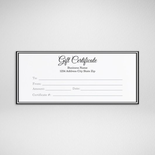 ギフト券 – 印刷テンプレート