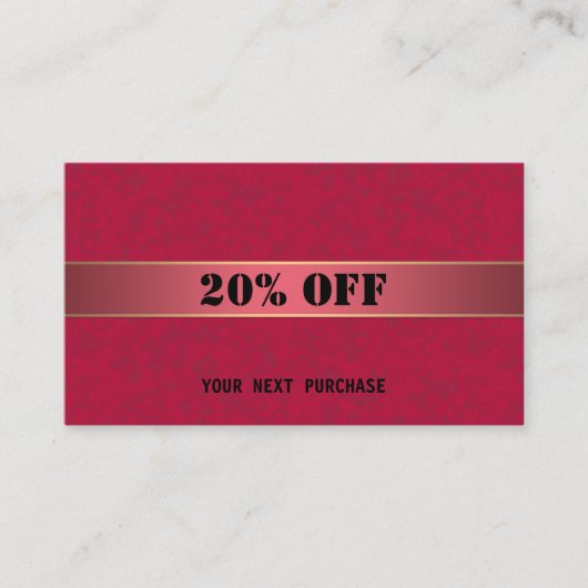 ギフト券 名刺 (正面)