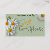 ギフト券 名刺 (正面)