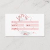 ギフト券 名刺 (裏面)