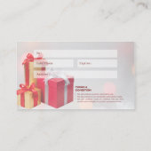 ギフト券 名刺 (裏面)