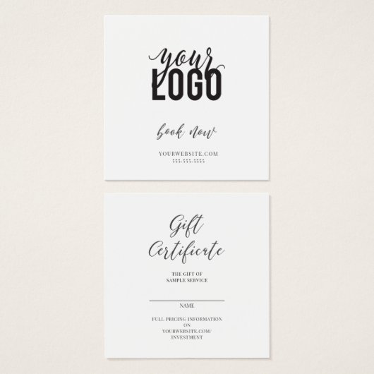 ギフト券・名刺 (正面&裏面)