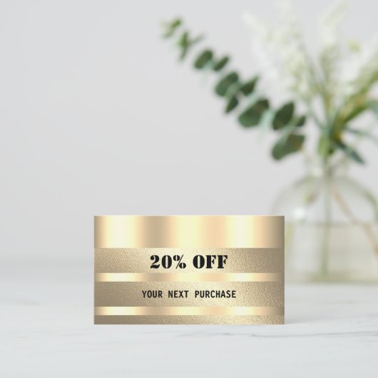 ギフト券 名刺 (スタンド正面)