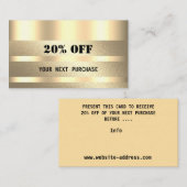 ギフト券 名刺 (正面/裏面)