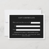 ギフト券 |弓 |シルバーグリッター (裏面)