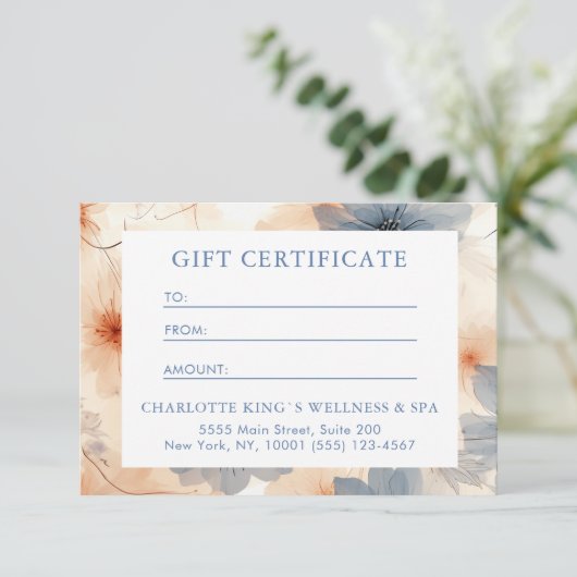 ギフト券 | 現代的 | 花柄 |  (スタンド正面)