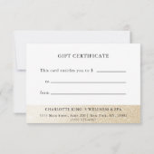 ギフト券 |金ゴールドグリッタードロップ (裏面)