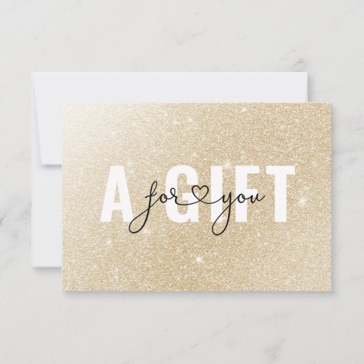 ギフト券 |金ゴールドグリッター (正面)