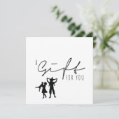 ギフト券 |金ゴールドブラシのミニマル (スタンド正面)