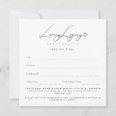 ギフト券 |金ゴールドブラシのミニマル (裏面)