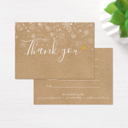 ギフト券Kraft素朴ありがとう (デスク)