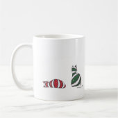 ギフト包まれたな猫のマグ コーヒーマグカップ (左)