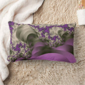 ギフト包まれた – 紫 ランバークッション (ブランケット)