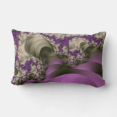 ギフト包まれた – 紫 ランバークッション (裏面)