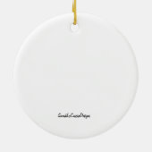 ギフト包むマウスのオーナメント セラミックオーナメント (裏面)