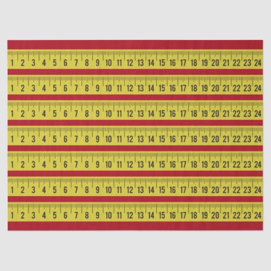 ギフト包装用テープメジャーティッシュ 薄葉紙 (正面)