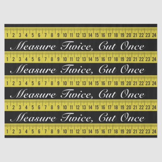 ギフト包装用テープメジャーティッシュ 薄葉紙 (正面)