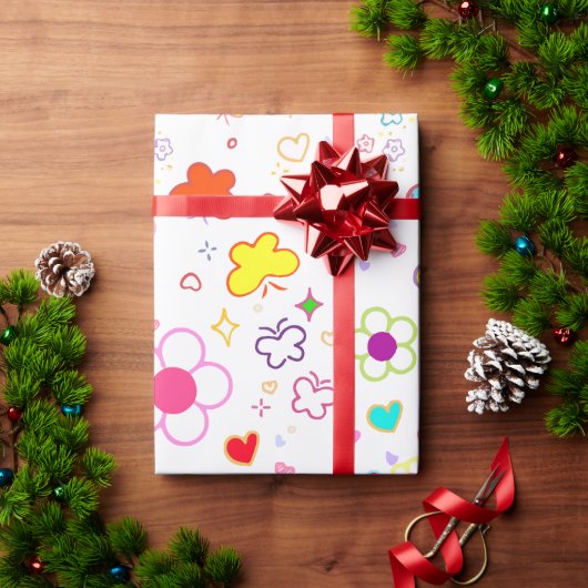 ギフト包装紙のデザイン ラッピングペーパー (クリスマスギフト)