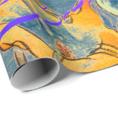 ギフト包装紙タイガー及び日本の花 ラッピングペーパー (ロールコーナー)