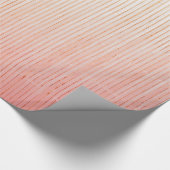 ギフト包装色あせた赤ストライプ色 ラッピングペーパー (角)