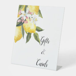 ギフト及びカードブライダルシャワー標識 台座サイン