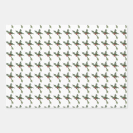 ギフト及びプレゼントのホリーラッピング紙 ラッピングペーパーシート