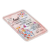 ギフト叔母さん|姪からの叔母の愛への手紙 マグネット (右側)