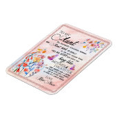 ギフト叔母さん|姪からの叔母の愛への手紙 マグネット (左側)