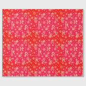 ギフト受けカスタムに雪片イニシャル ラッピングペーパー (フラット)