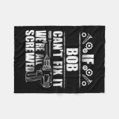 ギフト名修正おもしろい誕生日パーソナライズされたパパI フリースブランケット (正面(横))