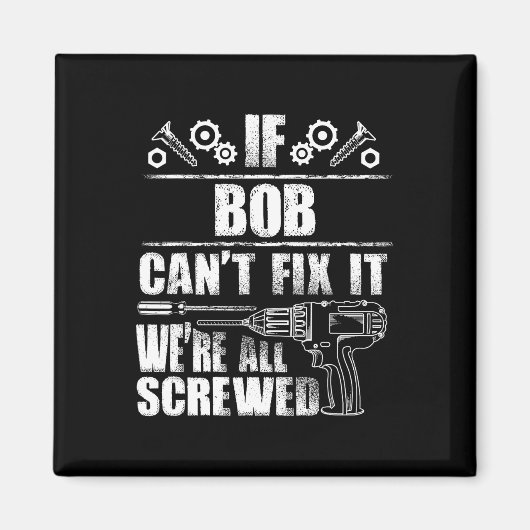 ギフト名修正おもしろい誕生日パーソナライズされたパパI マグネット (正面)