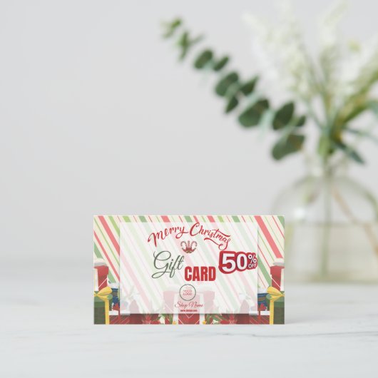 ギフト名刺50%オフ 名刺 (スタンド正面)