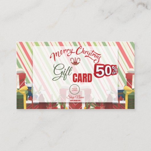 ギフト名刺50%オフ 名刺 (正面)