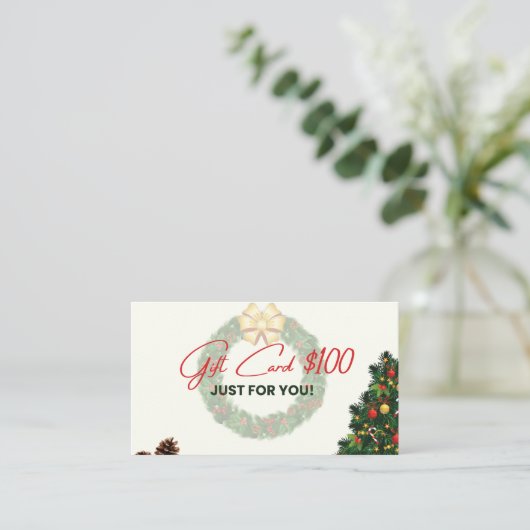 ギフト名刺$100 名刺 (スタンド正面)
