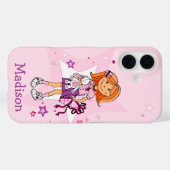 ギフト女の子らしカドルピンクあなたの名前を追加 Case-Mate iPhoneケース (裏面 (横))