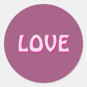 ギフト女性のためのラブネックレス，ガールフレンド ラウンドシール (正面)