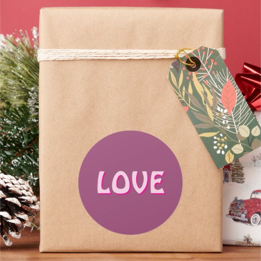 ギフト女性のためのラブネックレス，ガールフレンド ラウンドシール (クリスマス)