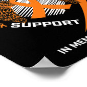 ギフト女性私の叔母の白血病の記憶の中の子供 ポスター (角)