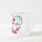 ギフト好き フロストグラスマグカップ (正面右)